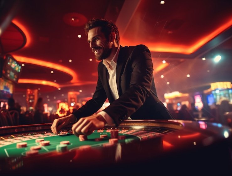 Live Bandar Poker table showing five-card layout and dealer hand at raja5k